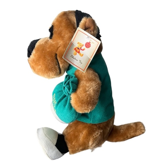Shalom Texas Holdem Poker Playing Cap Dog Stuffed Animal Toy Brown 10” - Picture 2 of 11